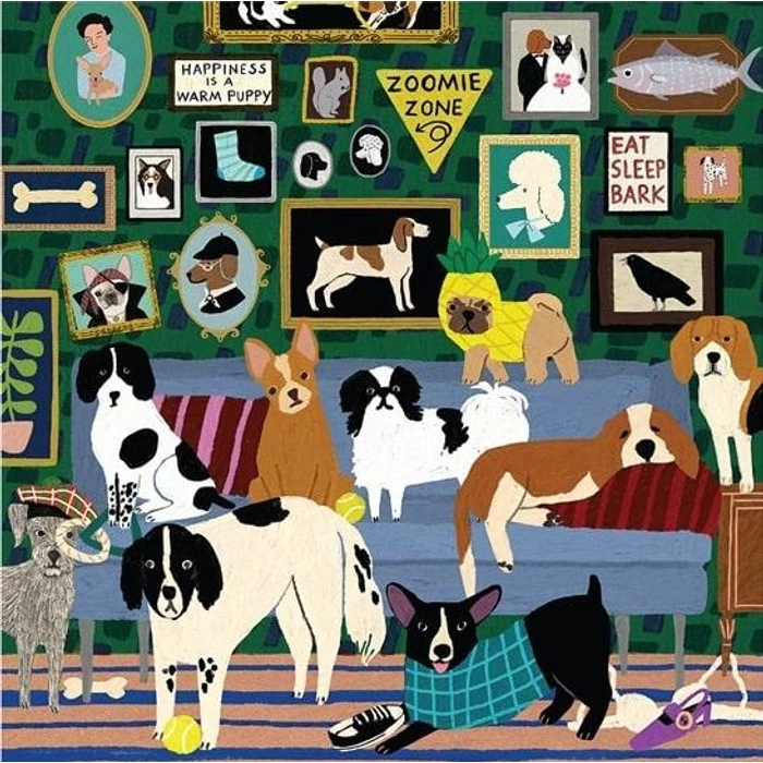 Galison 75758 - Lounge Dogs - 500 db-os puzzle