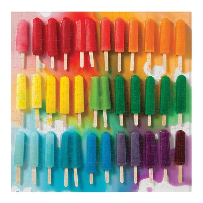 Galison 51226 - Rainbow Popsicles - 500 db-os puzzle