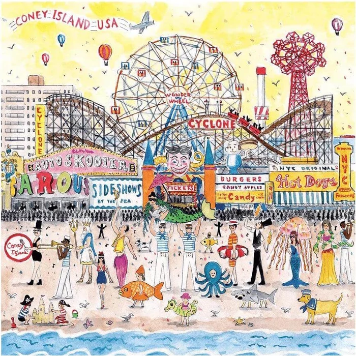 Galison 43269 - Summer at the Amusement Park, Michael Storrings - 500 db-os puzzle