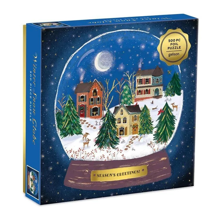 Galison 62024 - Winter Snow Globe - 500 db-os puzzle