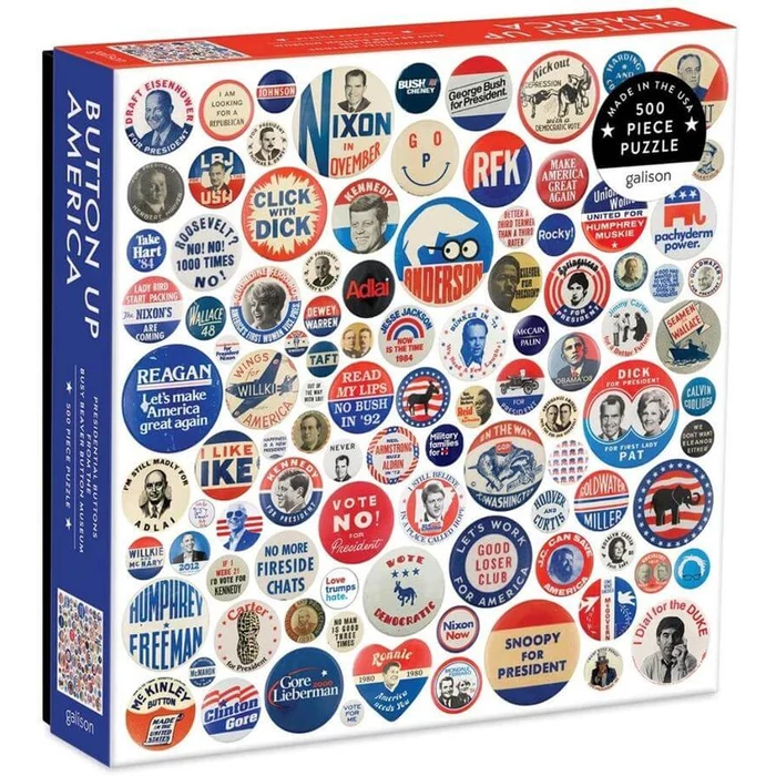 Galison 66428 - Button Up America - 500 db-os puzzle