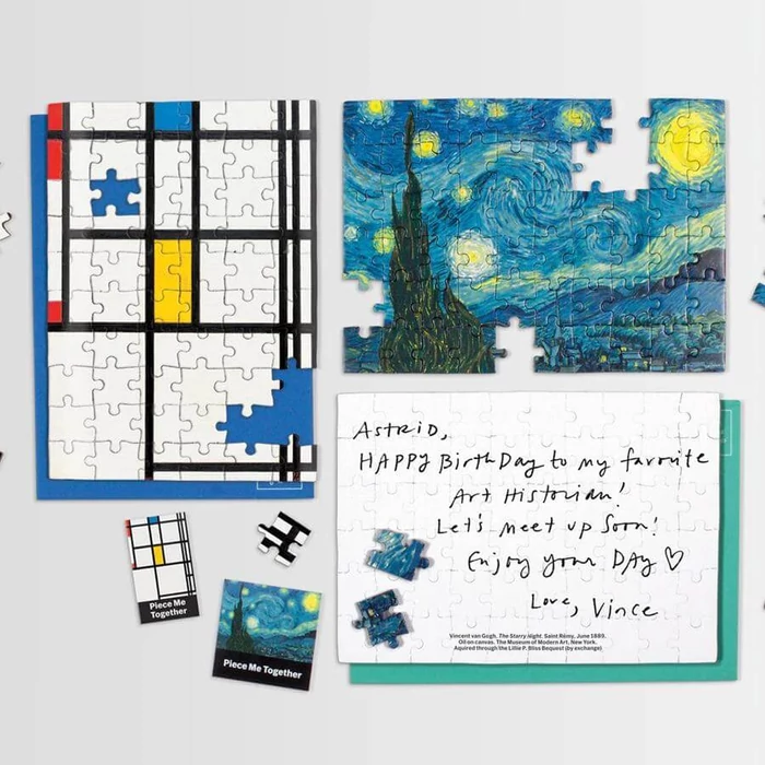 Galison 67173 - MoMA Mondrian - 60 db-os Képeslap puzzle