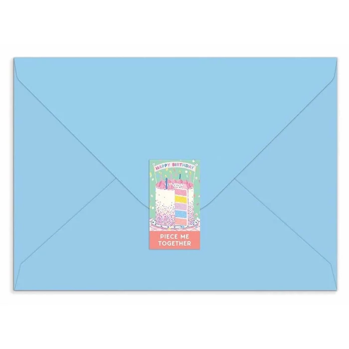 Galison 78278 - Confetti Birthday Cake - 60 db-os Képeslap puzzle