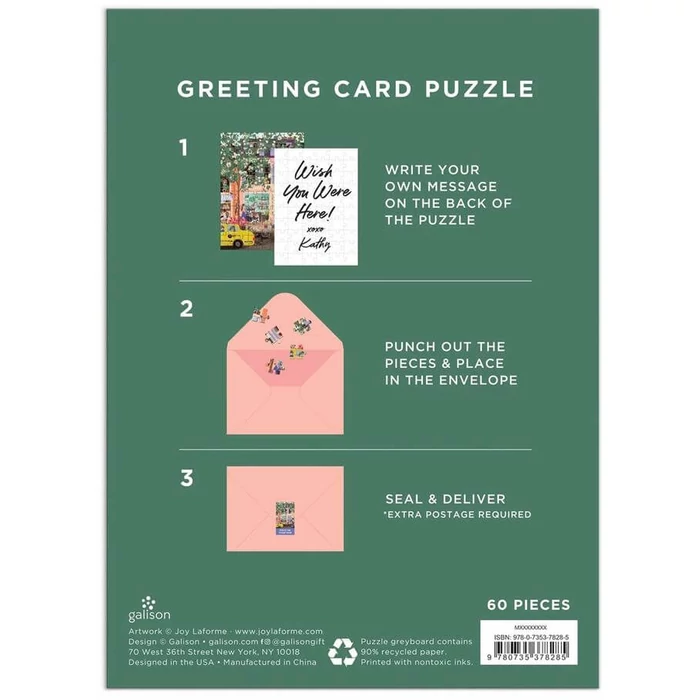 Galison 60 db-os Képeslap puzzle - Spring Street, Joy Laforme (78285)