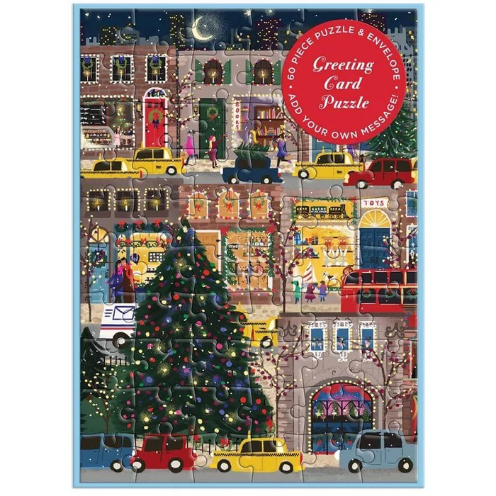 Galison 78995 - Winter Lights, Joy Laforme - 60 db-os Képeslap puzzle