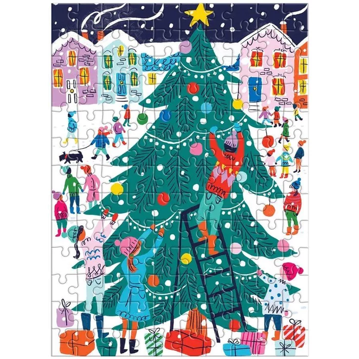 Galison 80226 - Tree Decorating - 130 db-os puzzle díszdobozban