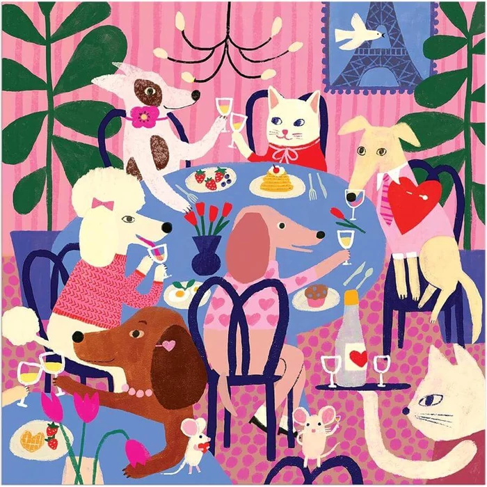 Galison 85955 - Paws For Love - 500 db-os puzzle
