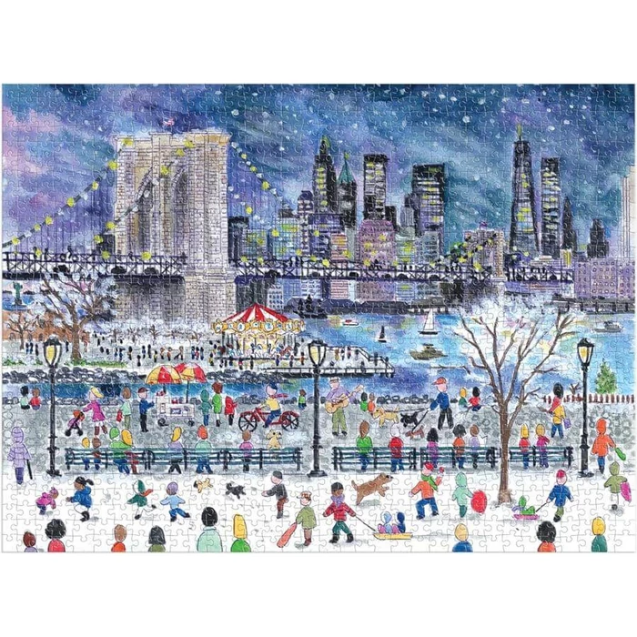 Galison 86112 - Snowfall Over New York City, Michael Storrings - 1000 db-os puzzle