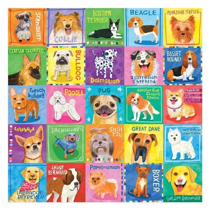 Galison 86235 - Mudpuppy - Pawsome Portraits - 500 db-os puzzle