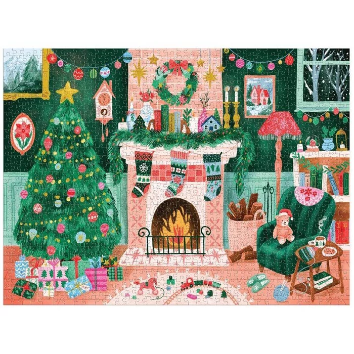 Galison 86303 - Cozy by the Fireplace - 1000 db-os puzzle
