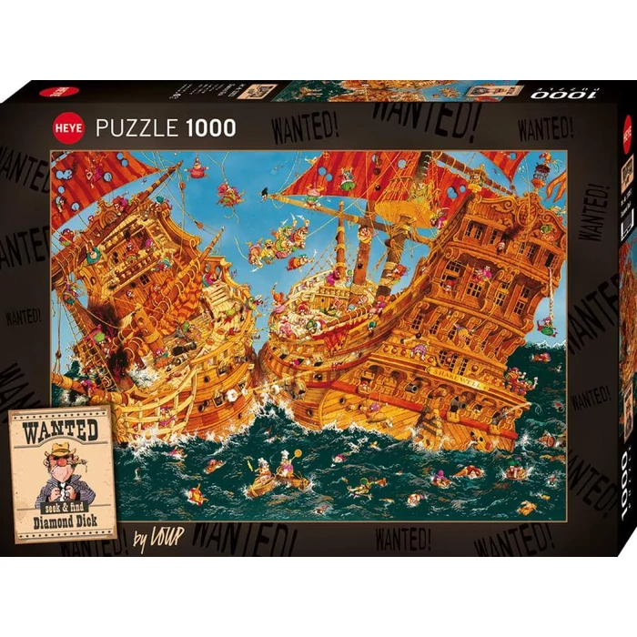 Heye 30053 - Wanted! - Diamond Dick - 1000 db-os puzzle