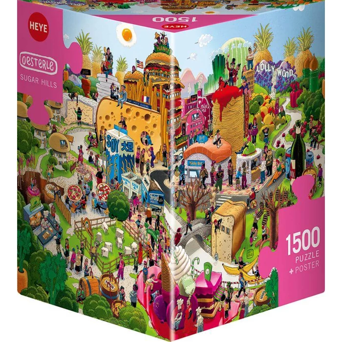 Heye 30048 - Triangular puzzle - Sugar Hills - 1500 db-os puzzle