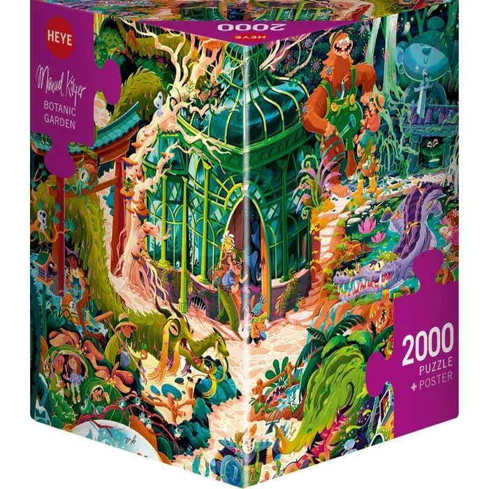 Heye 30088 - Triangular puzzle - Botanic Garden - 2000 db-os puzzle