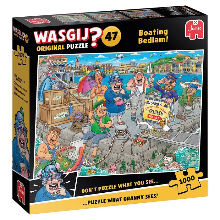 Jumbo 00511 - Wasgij Original 47 - Boating Bedlam! - 1000 db-os puzzle
