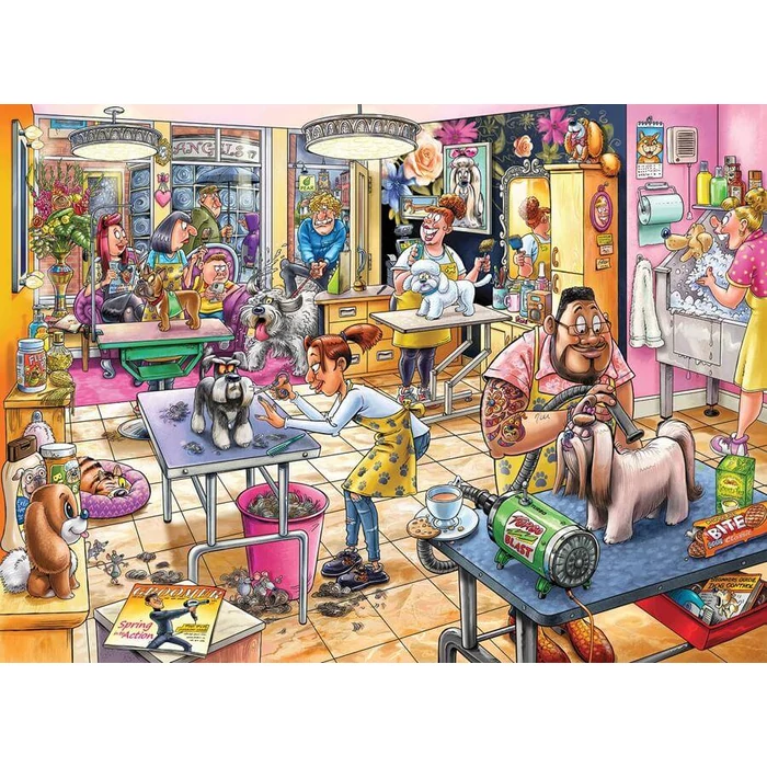 Jumbo 00589 - Wasgij Mystery 23 - Pooch Parlour! - 1000 db-os puzzle