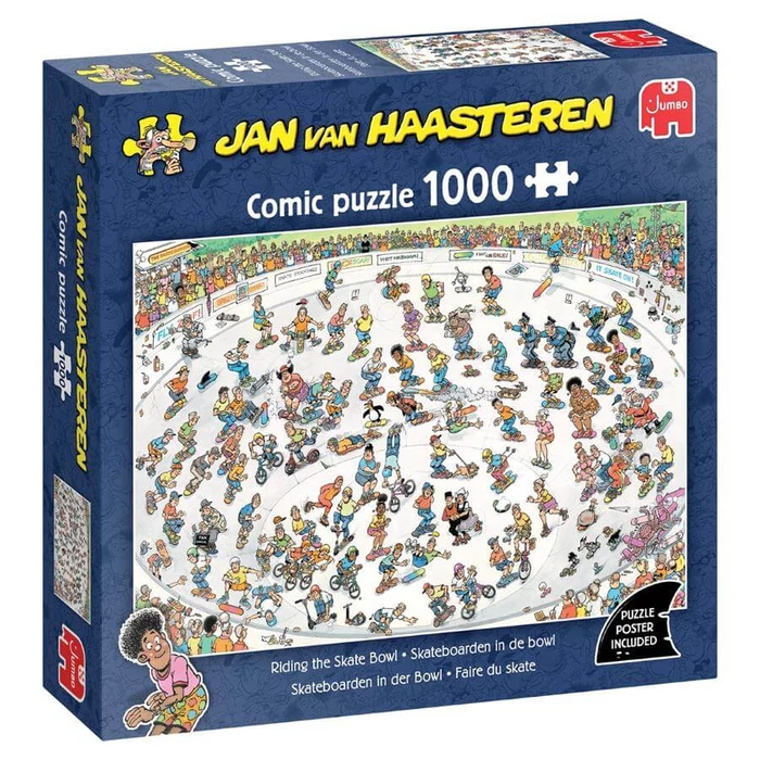 Jumbo 00625 - Jan van Haasteren - Riding the Skate Bowl - 1000 db-os puzzle