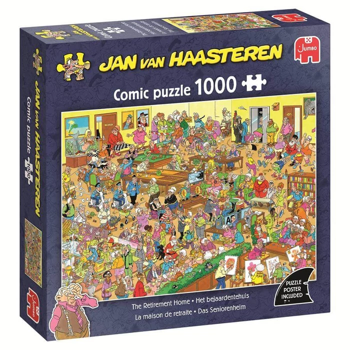 Jumbo 00626 - Jan van Haasteren - The Retirement Home - 1000 db-os puzzle