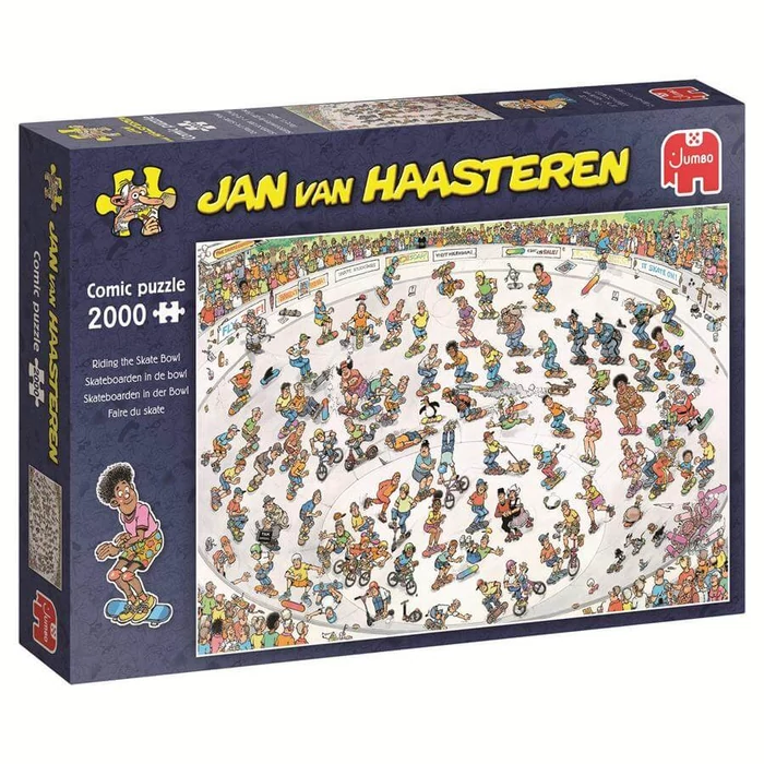 Jumbo 00642 - Jan van Haasteren - Riding the Skate Bowl - 2000 db-os puzzle