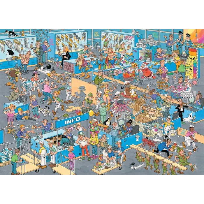 Jumbo 00647 - Jan van Haasteren - DIY Shop - 2 x 1000 db-os puzzle