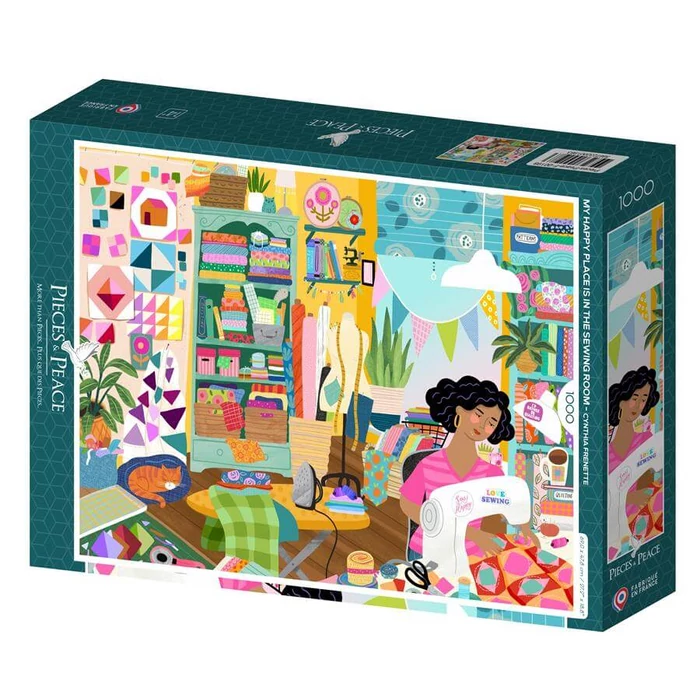 Pieces & Peace 0198 - My Happy Place is in the Sewing Room - 1000 db-os puzzle