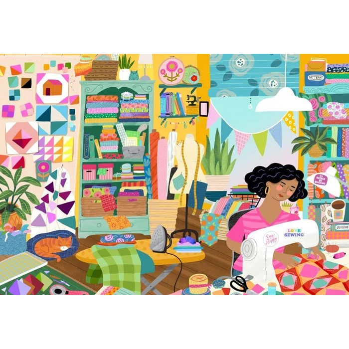 Pieces & Peace 0198 - My Happy Place is in the Sewing Room - 1000 db-os puzzle