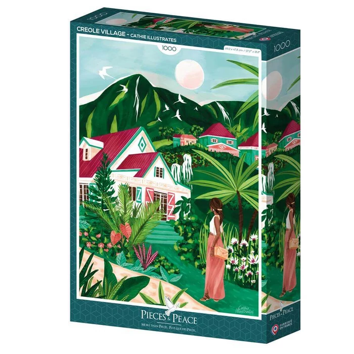 Pieces & Peace 0225 - Creole Village - 1000 db-os puzzle