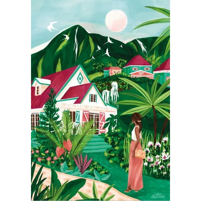 Pieces & Peace 0225 - Creole Village - 1000 db-os puzzle