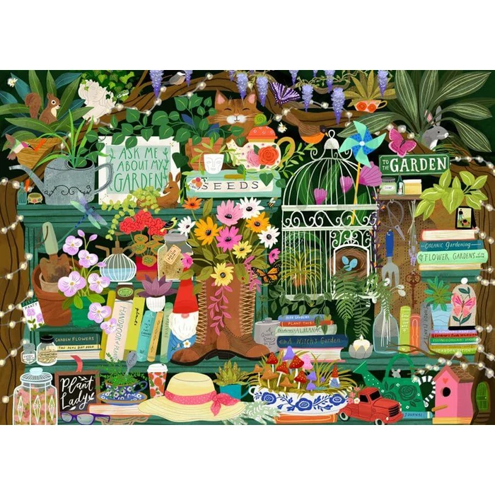 Pieces & Peace 0227 - A Gardener's Library - 1500 db-os puzzle