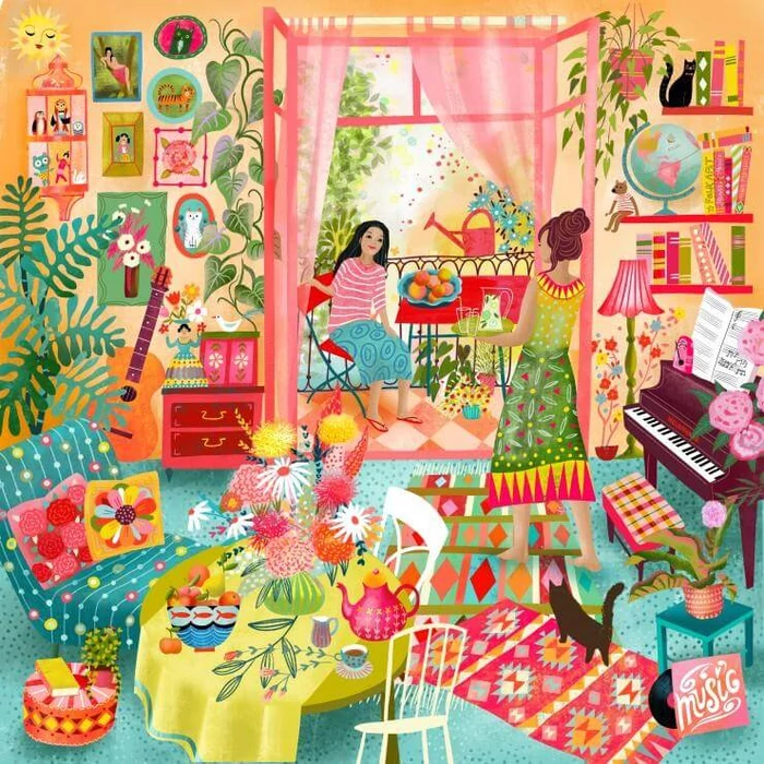 Pieces & Peace 0232 - Balcony Music Room - 1000 db-os puzzle