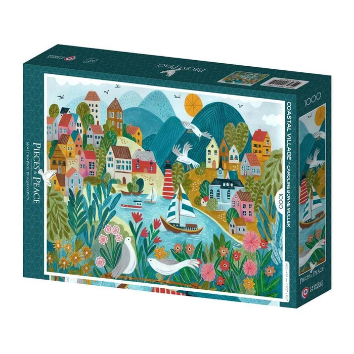 Pieces & Peace 0211 - Coastal Village - 1000 db-os puzzle