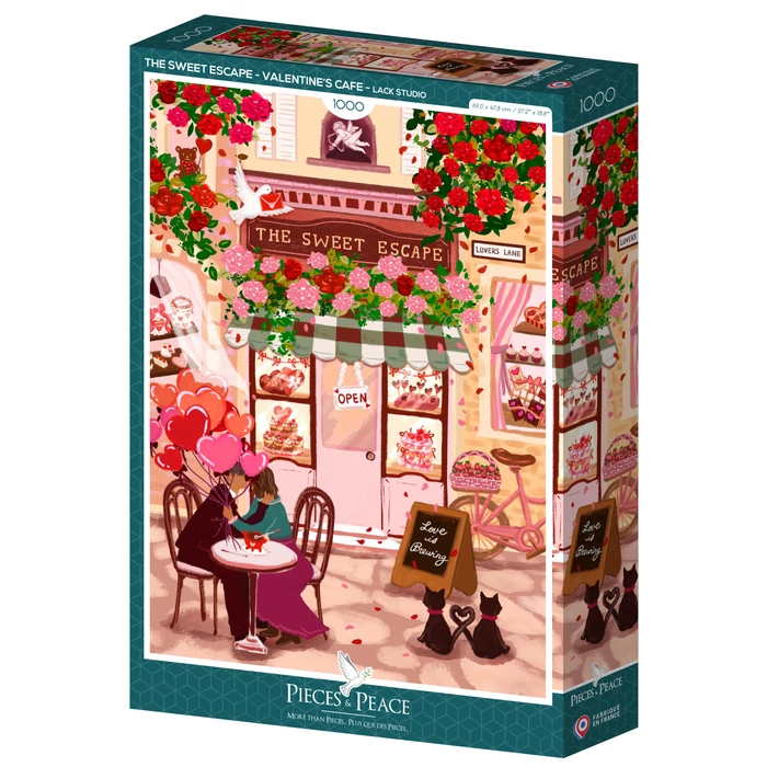 Pieces & Peace 0221 - The Sweet Escape - Valentine's Cafe - 1000 db-os puzzle
