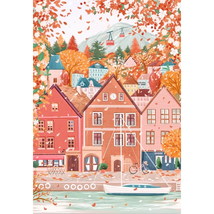 Pieces & Peace 0241 - Bergen - 1000 db-os puzzle