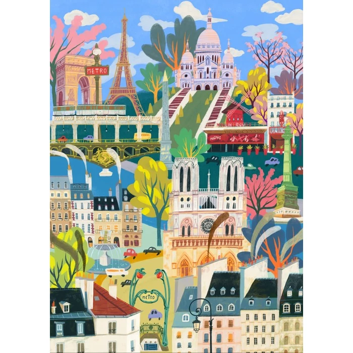 Pieces & Peace 0244 - Paris, my Love - 1500 db-os puzzle