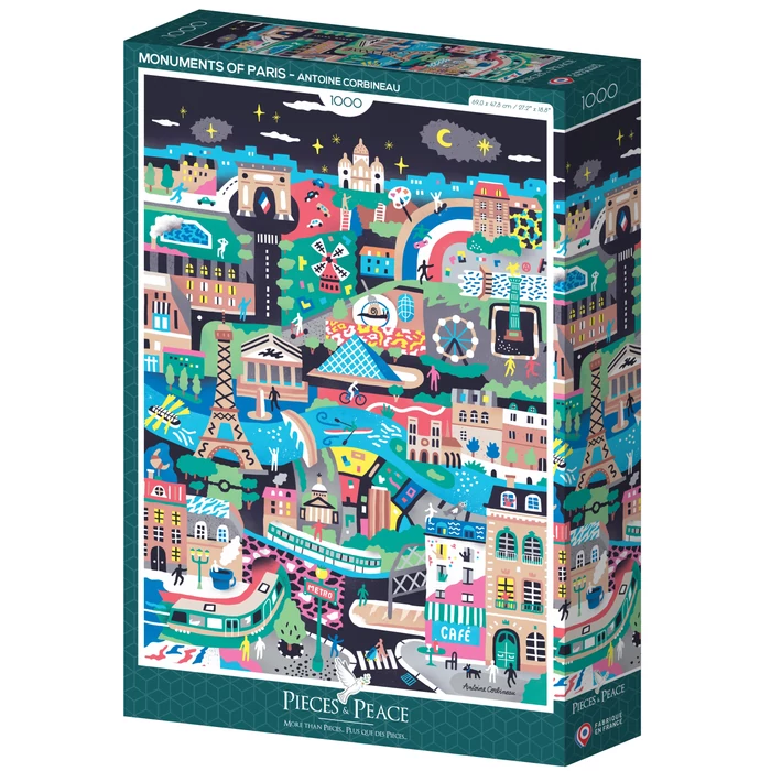 Pieces & Peace 0251 - Monuments of Paris - 1000 db-os puzzle