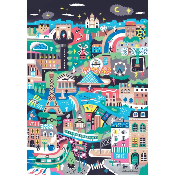 Pieces & Peace 0251 - Monuments of Paris - 1000 db-os puzzle