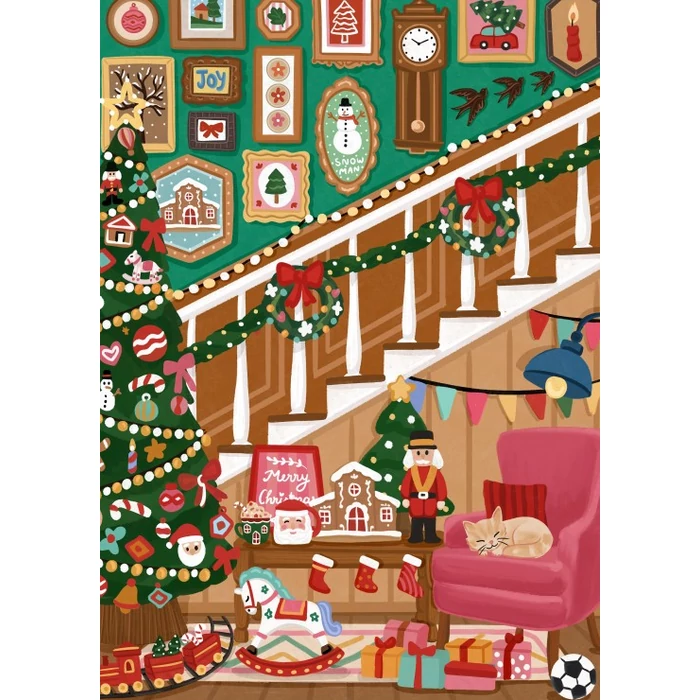 Pieces & Peace 0257 - Christmas Staircase - 500 db-os puzzle
