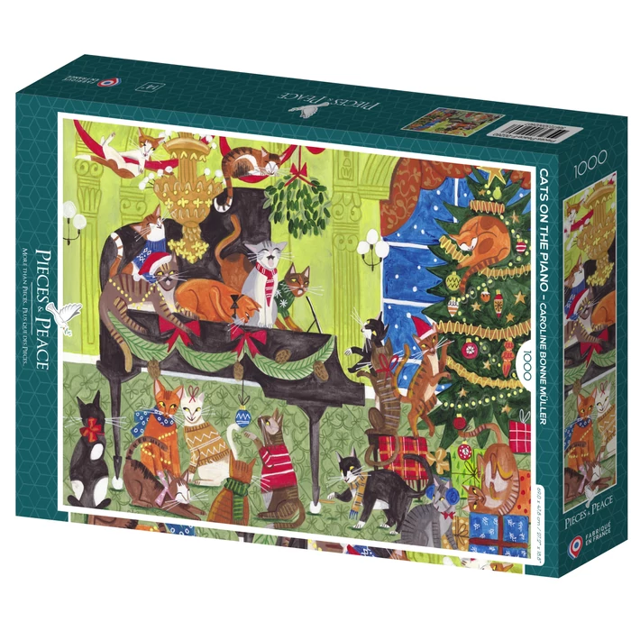 Pieces & Peace 0260 - Cats on the Piano - 1000 db-os puzzle
