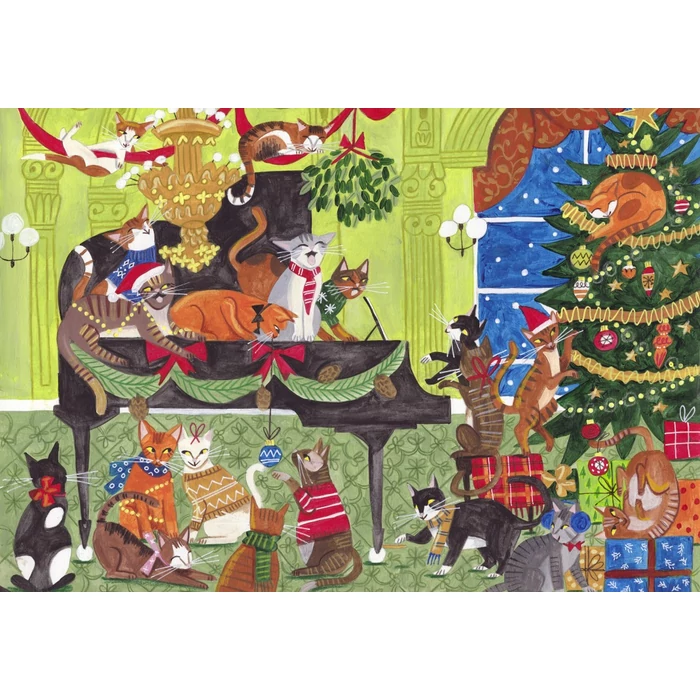 Pieces & Peace 0260 - Cats on the Piano - 1000 db-os puzzle