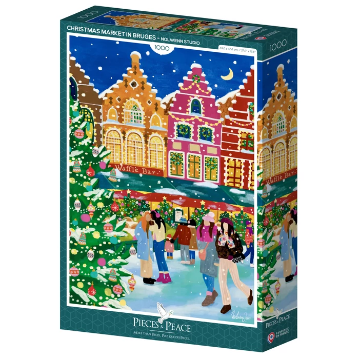 Pieces & Peace 0263 - Christmas Market in Bruges - 1000 db-os puzzle