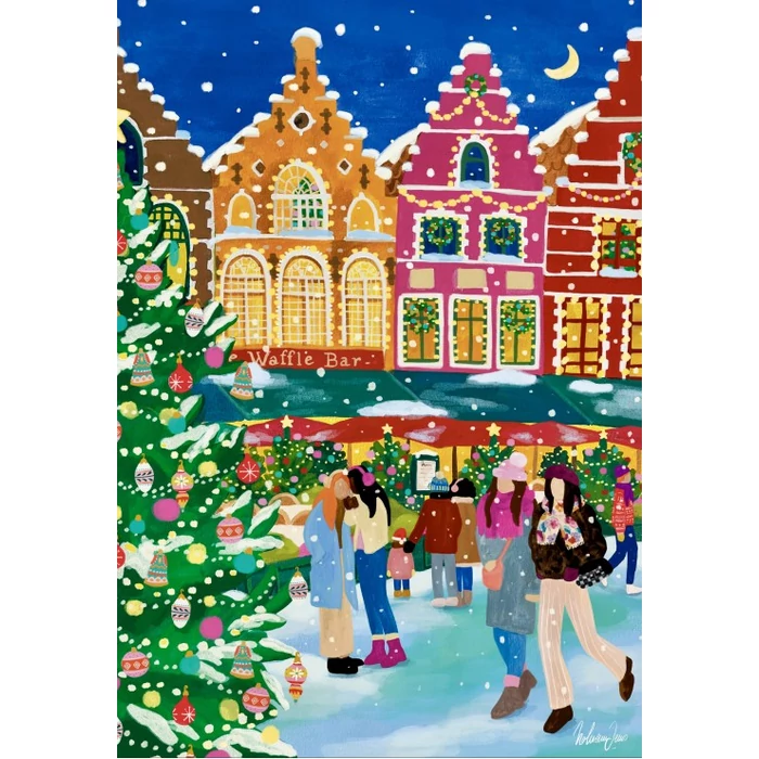 Pieces & Peace 0263 - Christmas Market in Bruges - 1000 db-os puzzle