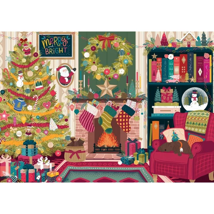 Pieces & Peace 0265 - Festive Fireplace - 2000 db-os puzzle