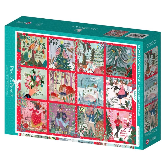 Pieces & Peace 0266 - 12 Days of Christmas - 2000 db-os puzzle