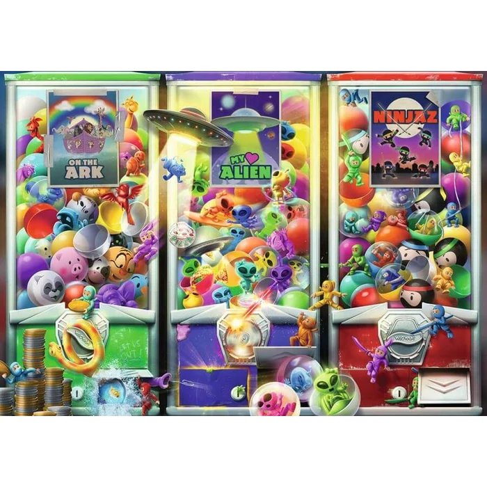Ravensburger 12001482 - Állatok, űrlények, nindzsák - 1000 db-os puzzle