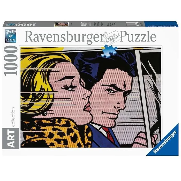 Ravensburger 12000192 - Art Collection - Roy Lichtenstein - Az autóban - 1000 db-os puzzle