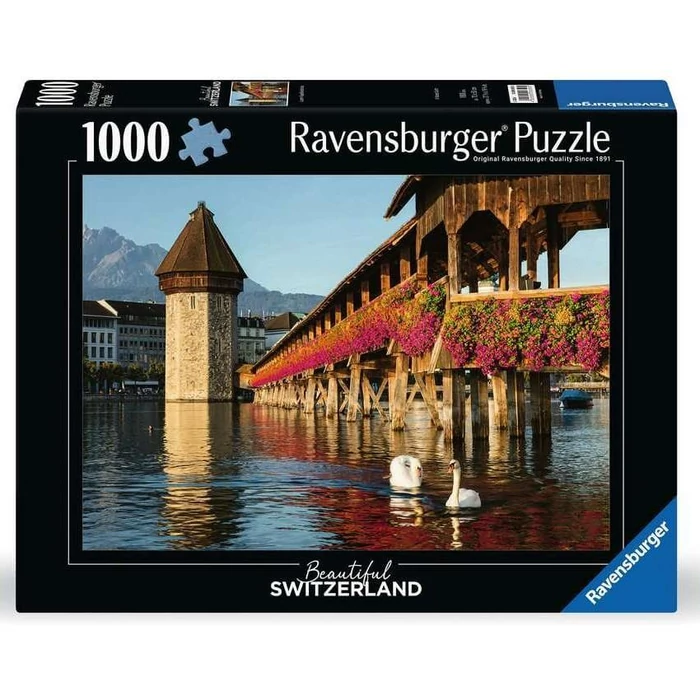 Ravensburger 1000 db-os puzzle - Csodálatos Svájc - A luzerni Kápolnahíd (12000359)