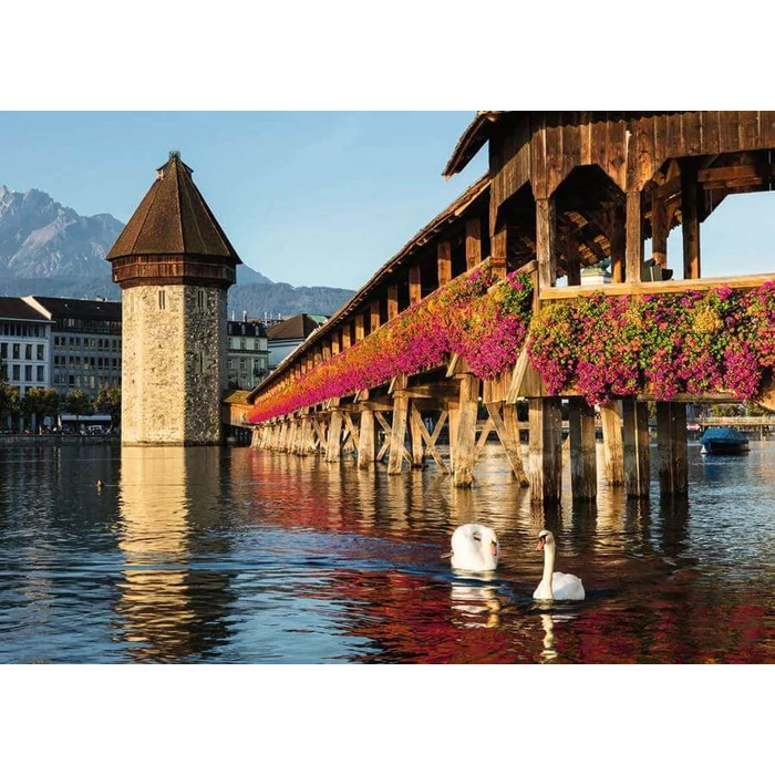 Ravensburger 1000 db-os puzzle - Csodálatos Svájc - A luzerni Kápolnahíd (12000359)