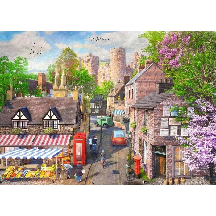 Ravensburger 12001457 - Down the Lane - Castle Lane - 1000 db-os puzzle