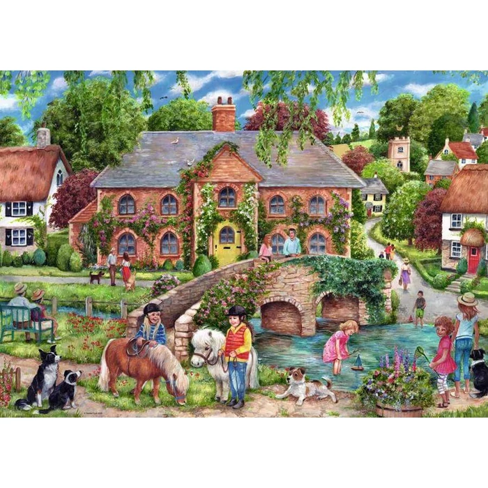 Ravensburger 1000 db-os puzzle - Falusi élet (12001526)