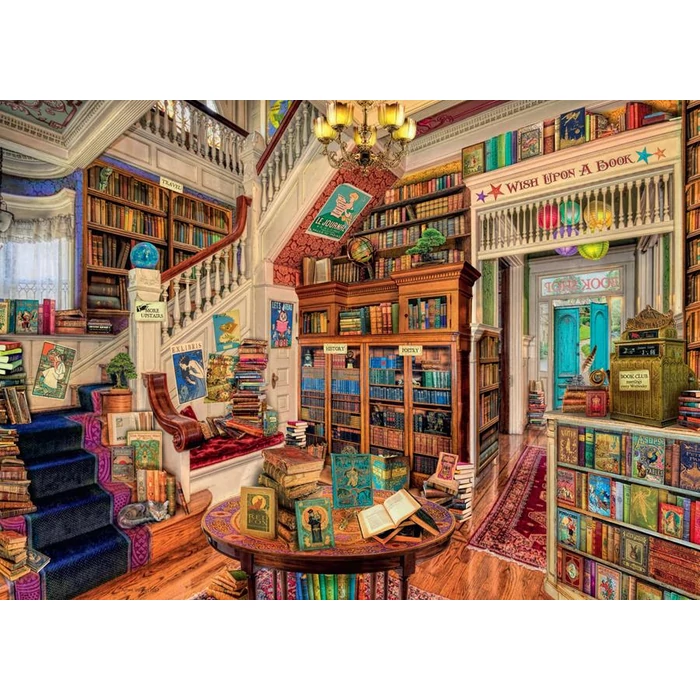 Ravensburger 12000323 - Fantázia könyvesbolt - 1000 db-os puzzle
