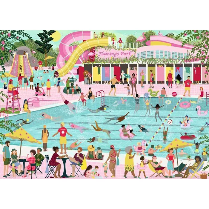 Ravensburger 12001520 - Flamingo Park - 1000 db-os puzzle
